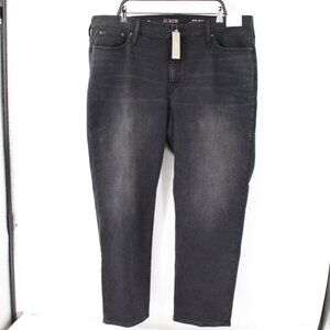 NWT J Crew jeans womens 35 44x30 Mid Rise 90s Classic Straight Fit black stretch